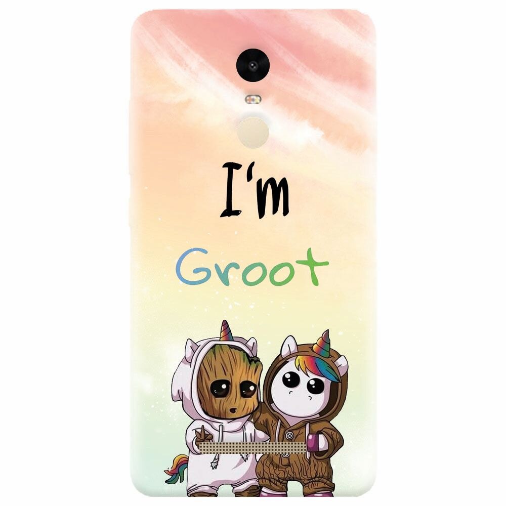 Husa silicon pentru Xiaomi Redmi Note 3, Im Groot