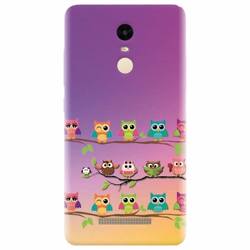 Husa silicon pentru Xiaomi Redmi Note 3, Owls