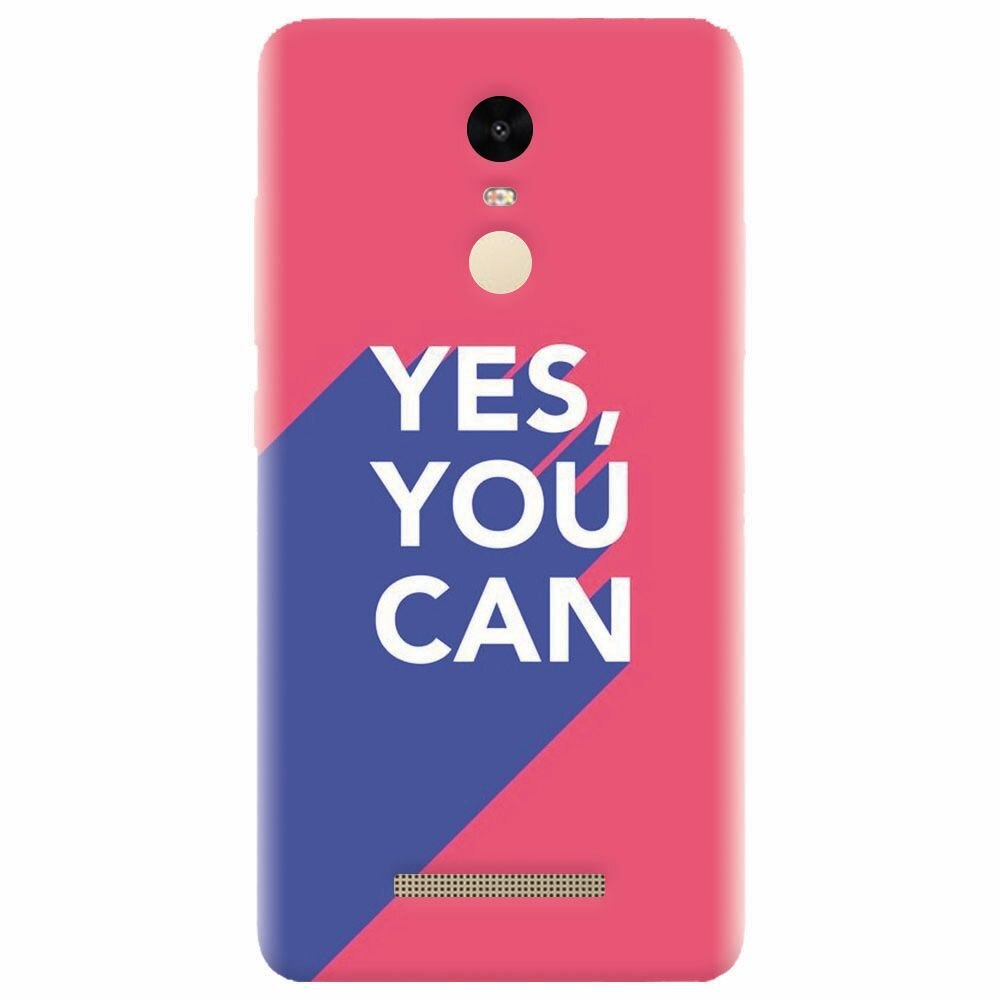 Husa silicon pentru Xiaomi Redmi Note 3, Yes You Can