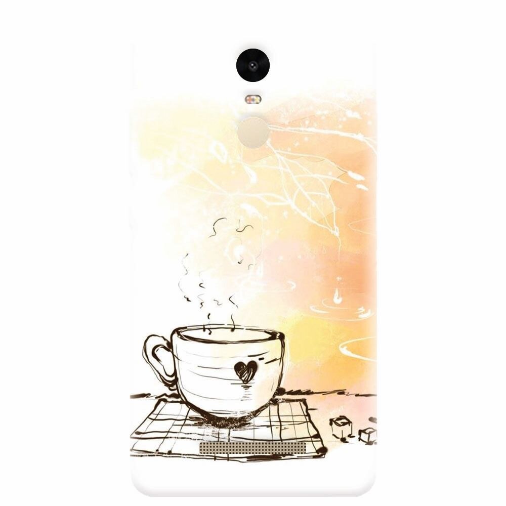 Husa silicon pentru Xiaomi Redmi Note 3, Coffe Love