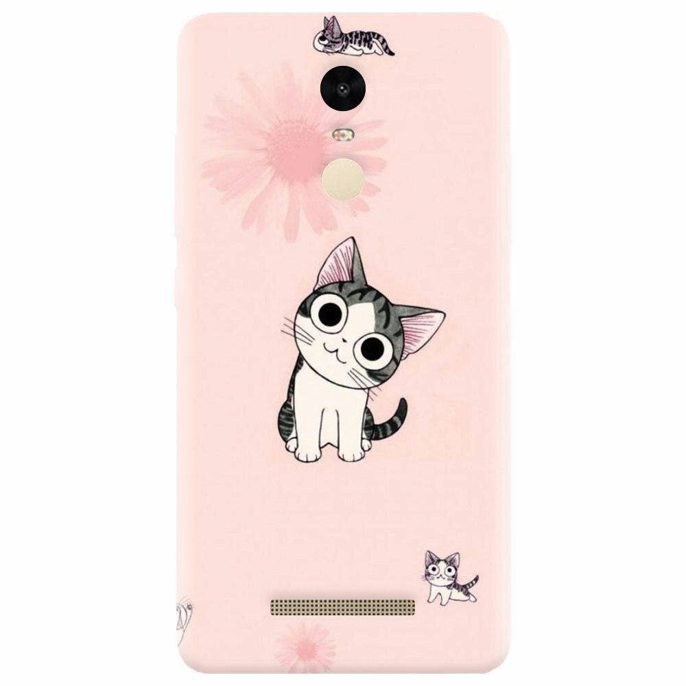 Husa silicon pentru Xiaomi Redmi Note 3, Cute Cat 101