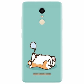 Husa silicon pentru Xiaomi Redmi Note 3, Cute Corgi Husa silicon pentru Xiaomi Redmi Note 3, Cute Corgi