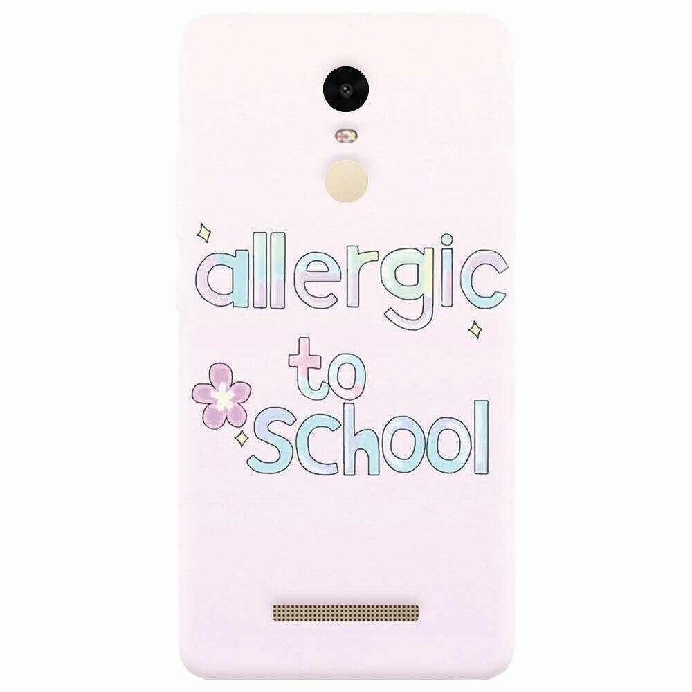 Husa silicon pentru Xiaomi Redmi Note 3, Allergic To School