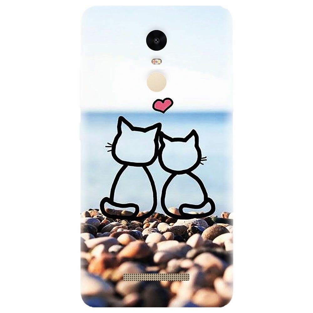 Husa silicon pentru Xiaomi Redmi Note 3, In Love Cats