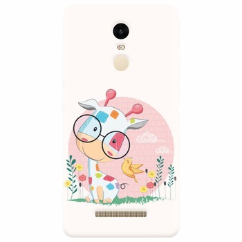 Husa silicon pentru Xiaomi Redmi Note 3, Baby Giraffe Husa silicon pentru Xiaomi Redmi Note 3, Baby Giraffe