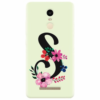 Husa silicon pentru Xiaomi Redmi Note 3, Litera S Husa silicon pentru Xiaomi Redmi Note 3, Litera S