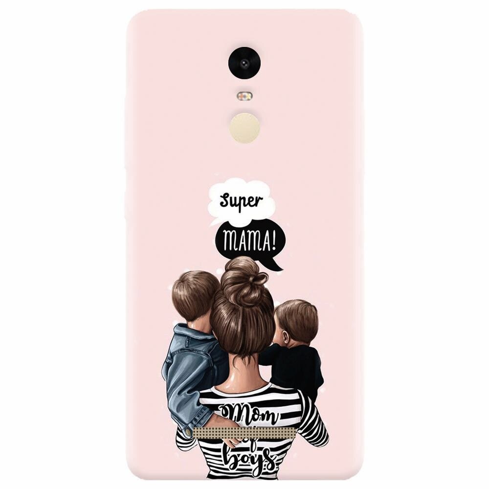 Husa silicon pentru Xiaomi Redmi Note 3, Mom Of Boys