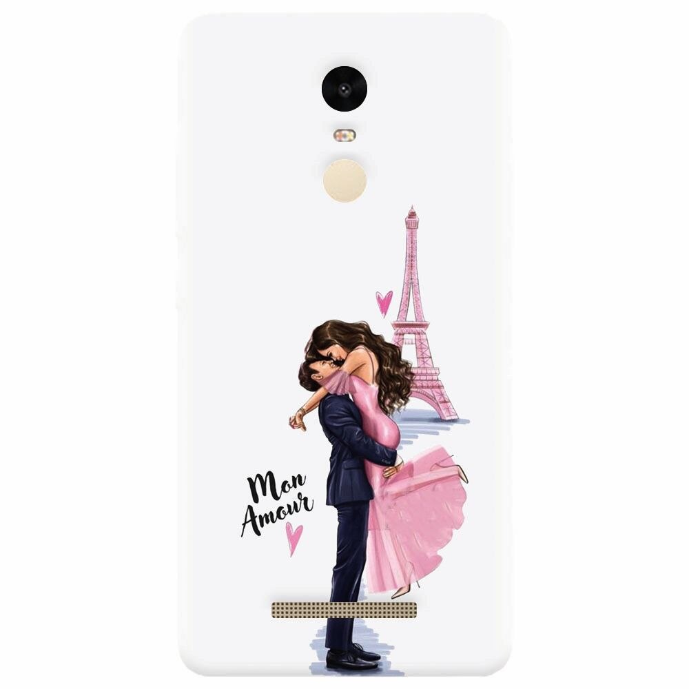 Husa silicon pentru Xiaomi Redmi Note 3, Paris Love Mon Amour