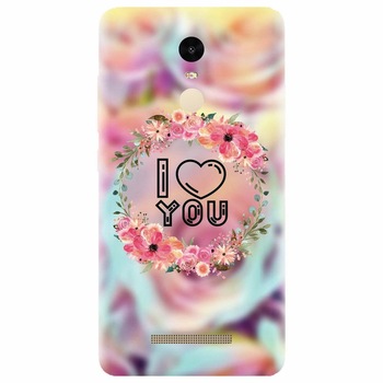 Husa silicon pentru Xiaomi Redmi Note 3, I Love You Husa silicon pentru Xiaomi Redmi Note 3, I Love You