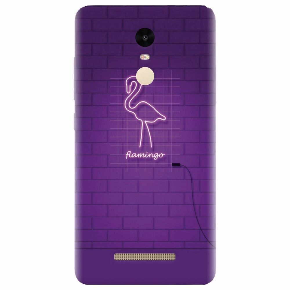 Husa silicon pentru Xiaomi Redmi Note 3, Light Flamingo