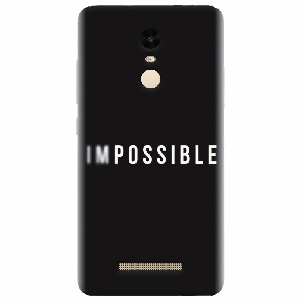 Husa silicon pentru Xiaomi Redmi Note 3, Impossible