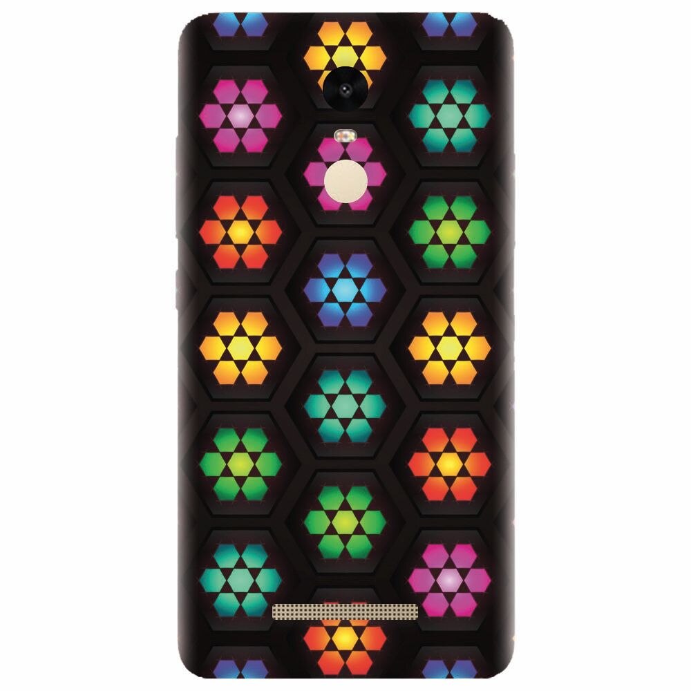 Husa silicon pentru Xiaomi Redmi Note 3, Kaleidoscope Mosaic Patterns