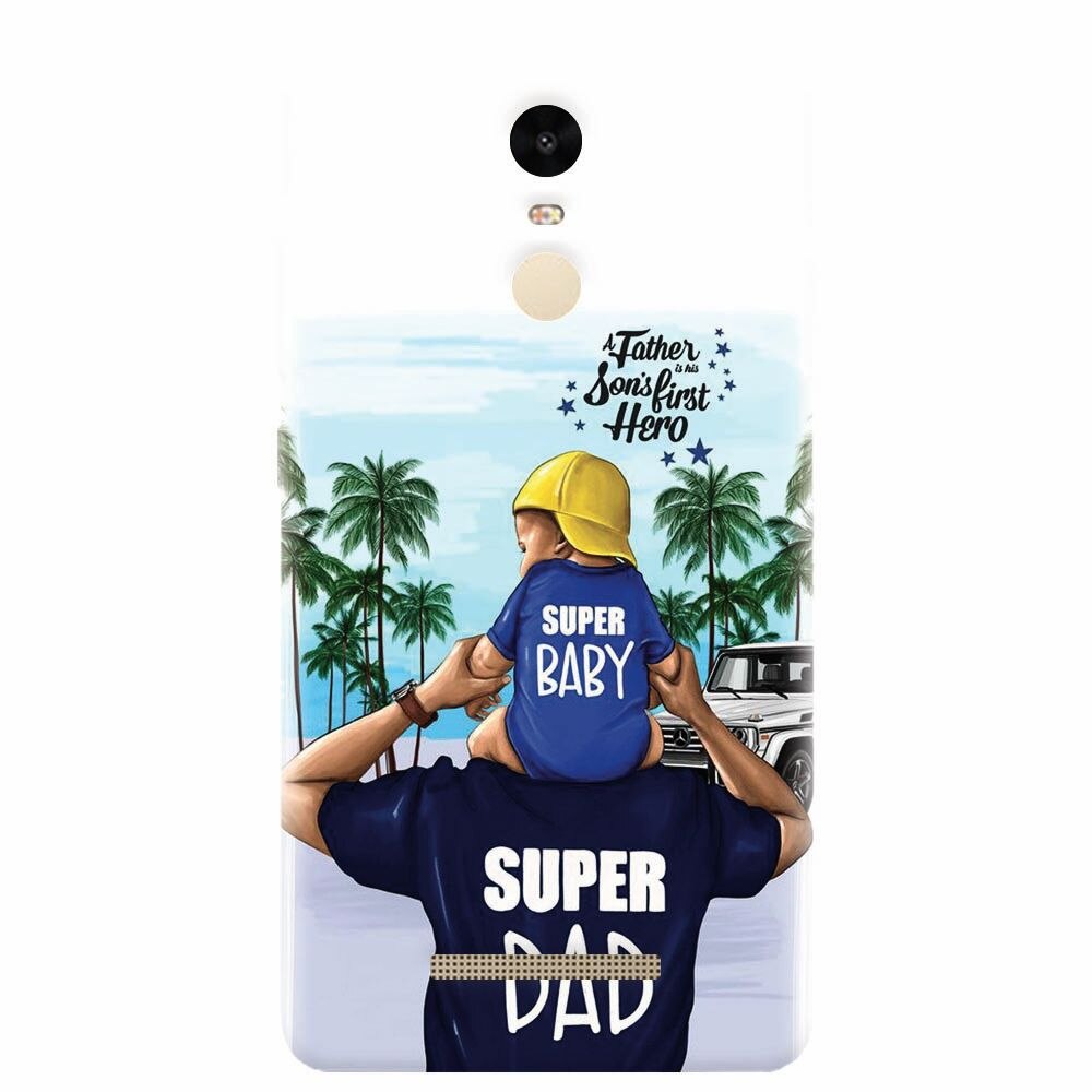 Husa silicon pentru Xiaomi Redmi Note 3, Super Dad