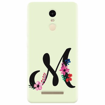 Husa silicon pentru Xiaomi Redmi Note 3, Litera M Husa silicon pentru Xiaomi Redmi Note 3, Litera M
