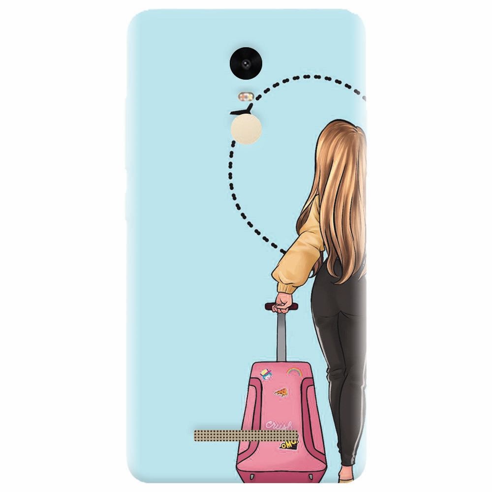 Husa silicon pentru Xiaomi Redmi Note 3, Travel Girl