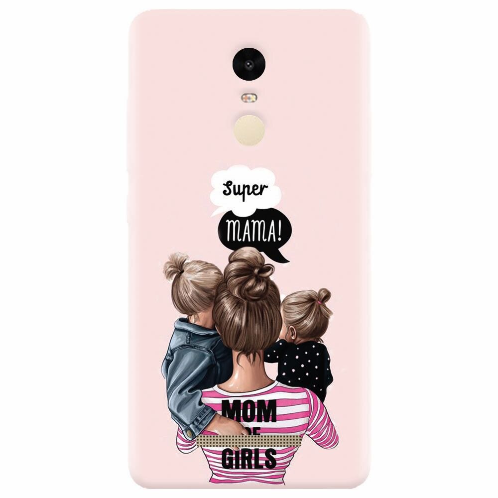 Husa silicon pentru Xiaomi Redmi Note 3, Mom Of Girls