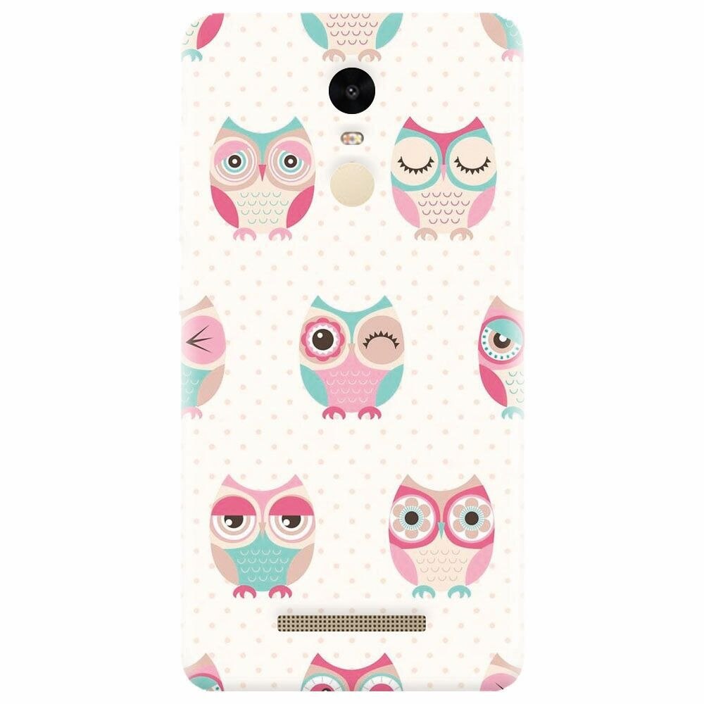 Husa silicon pentru Xiaomi Redmi Note 3, Owl Pattern