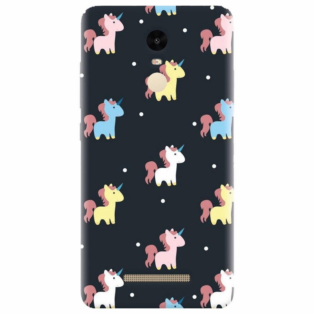 Husa silicon pentru Xiaomi Redmi Note 3, Unicorns