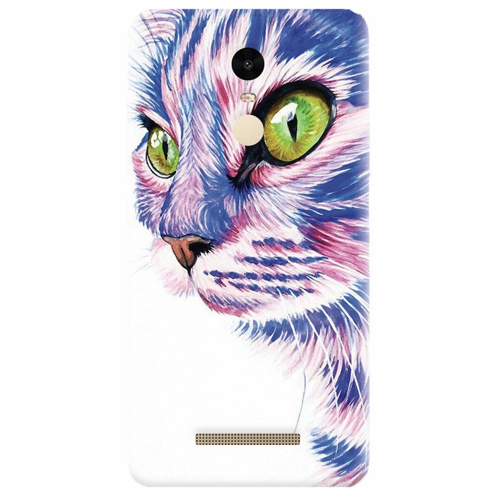 Husa silicon pentru Xiaomi Redmi Note 3, Colorfull Cat