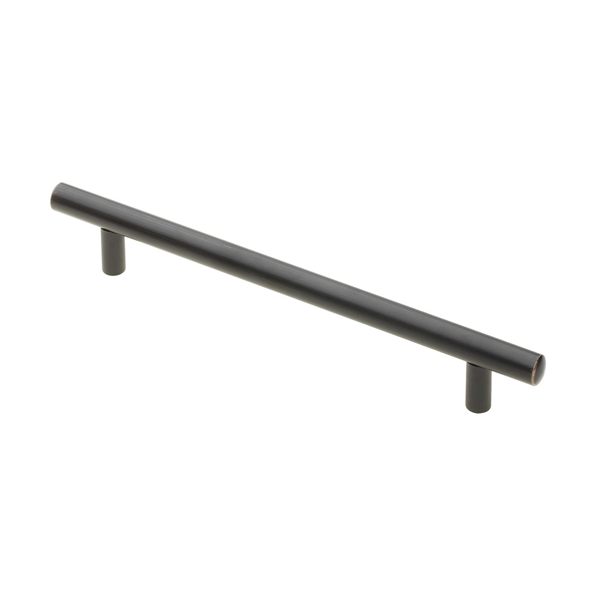 Maner vintage cilindric pentru mobilier RELING, finisaj cupru antichizat L:400 mm