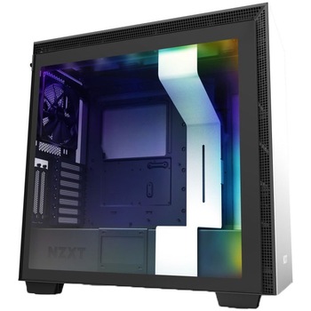 Carcasa NZXT H710i Matte White, Middle Tower, fara sursa, ATX, Black/White Carcasa NZXT H710i Matte White, Middle Tower, fara sursa, ATX, Black/White