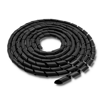 Organizator de cablu Qoltec, 10mm, 10m, negru Organizator de cablu Qoltec, 10mm, 10m, negru