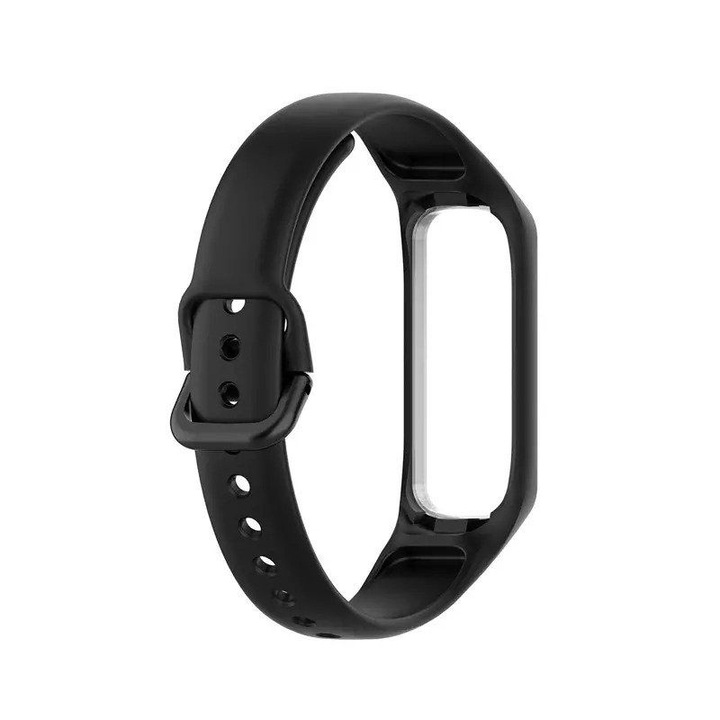 Силиконова каишка Smart Pulse за Samsung Galaxy Fit 2 SM-R220, Fit 2 R220, Черна