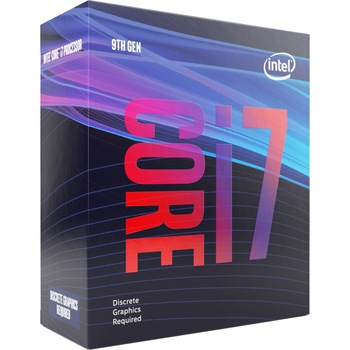 Procesor Intel Core i7-9700F, 3.0GHz, 9MB, fara grafica integrata, Socket 1151 - Chipset seria 300 Procesor Intel Core i7-9700F, 3.0GHz, 9MB, fara grafica integrata, Socket 1151 - Chipset seria 300
