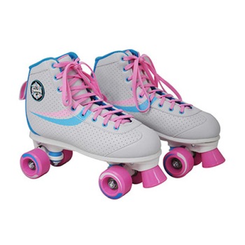 Patine cu rotile clasice, dama, roz, piele sintetica, marime 37, Nijdam Patine cu rotile clasice, dama, roz, piele sintetica, marime 37, Nijdam