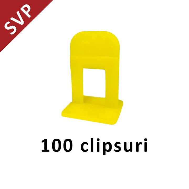 Clips sistem nivelare gresie si faianta SVP - 2 mm - 100 bucati