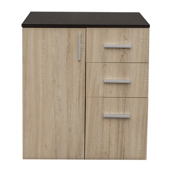 Comoda Kring Intense,70x40x80 cm, sonoma inchis / deschis Comoda Kring Intense,70x40x80 cm, sonoma inchis / deschis