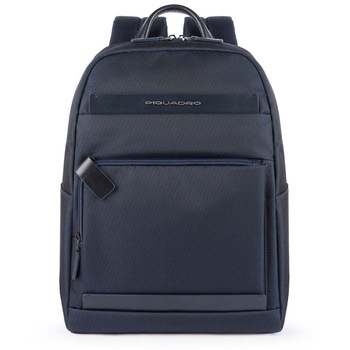 Rucsac Piquadro port laptop 11’’/iPad®11’’/9,7” din tesut si piele naturala CA4624S100/BLU bleumarin Rucsac Piquadro port laptop 11’’/iPad®11’’/9,7” din tesut si piele naturala CA4624S100/BLU bleumarin