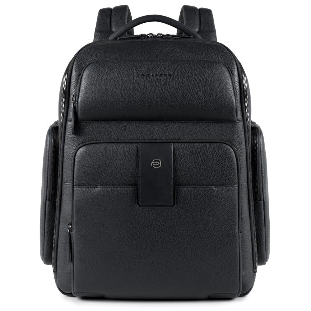 Rucsac Piquadro pentru laptop de 15,6'' si iPad®10,5’’/9,7” din piele naturala CA3998S86/N negru