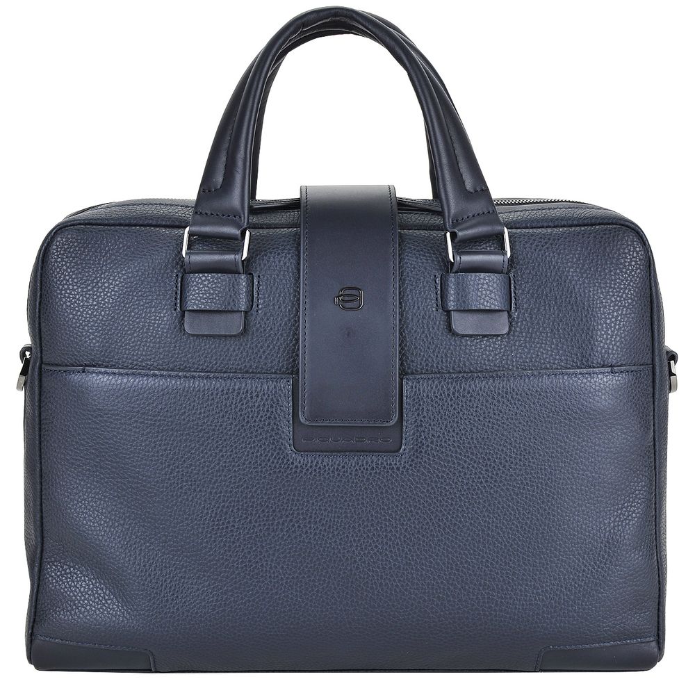Geanta port laptop 14” si iPad®10,5’’/9,7” Piquadro din piele naturala CA3996S86/BLU bleumarin