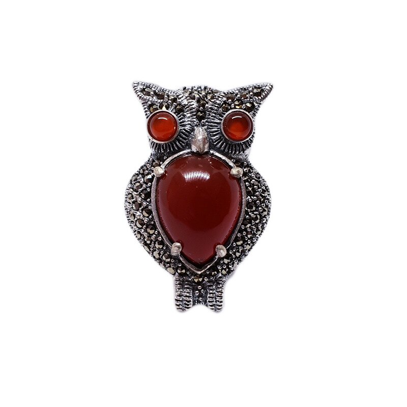 Inel argint 925 cu Agata si marcasite