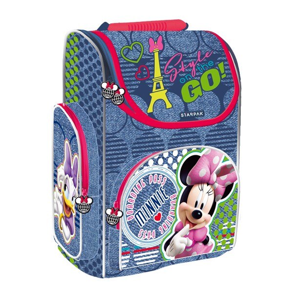 Ghiozdan ergonomic Minnie Mouse, clasele primare, impermeabil Starpak