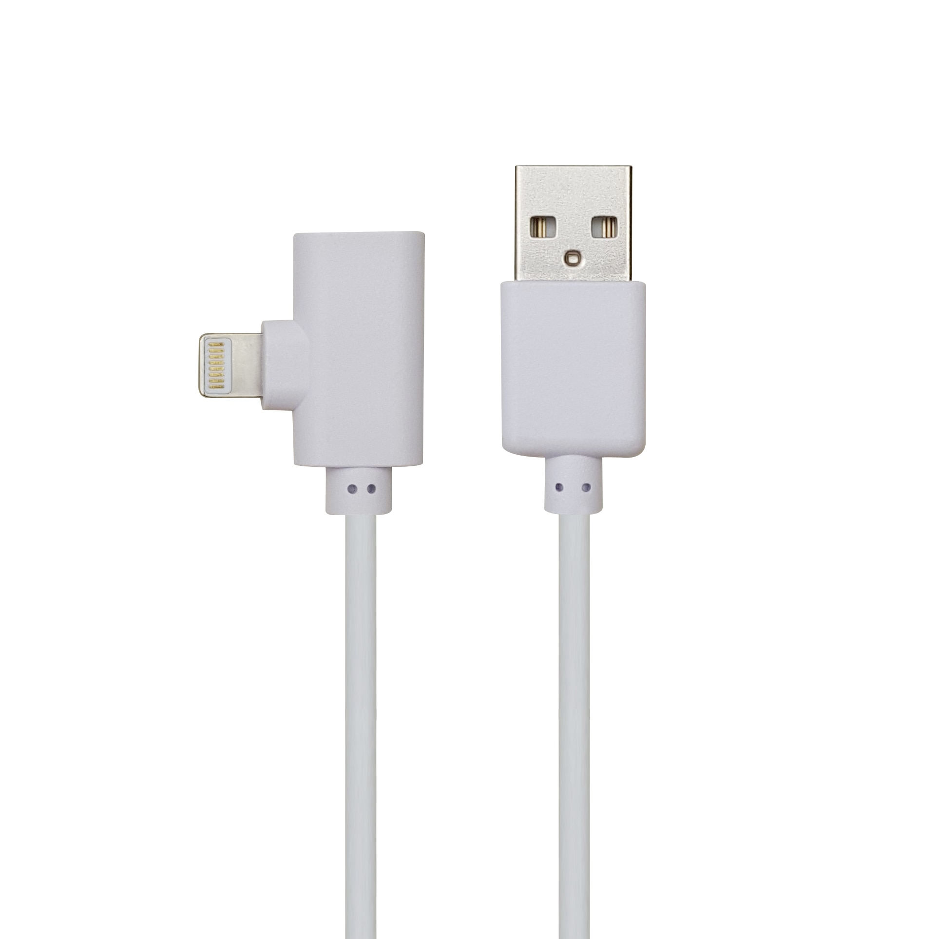 Cablu adaptor Lightning 2in1 dual port 1m alb Well