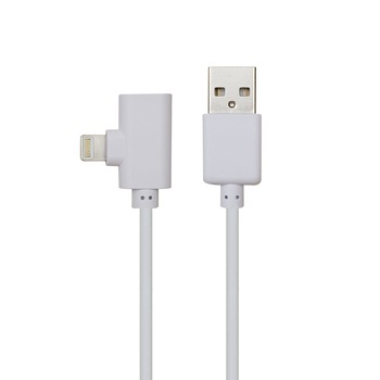 Cablu adaptor Lightning 2in1 dual port 1m alb Well Cablu adaptor Lightning 2in1 dual port 1m alb Well