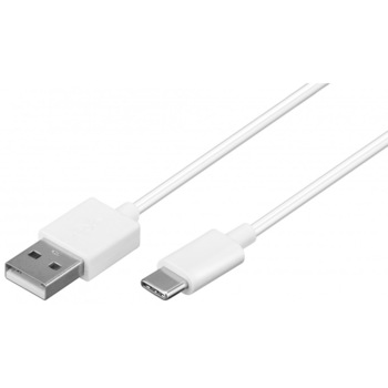 Cablu USB-C tata - USB 2.0 tata 1m alb, Goobay Cablu USB-C tata - USB 2.0 tata 1m alb, Goobay
