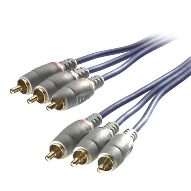 Cablu audio/video, 3xRCA, 1.5m,gold,Vivanco