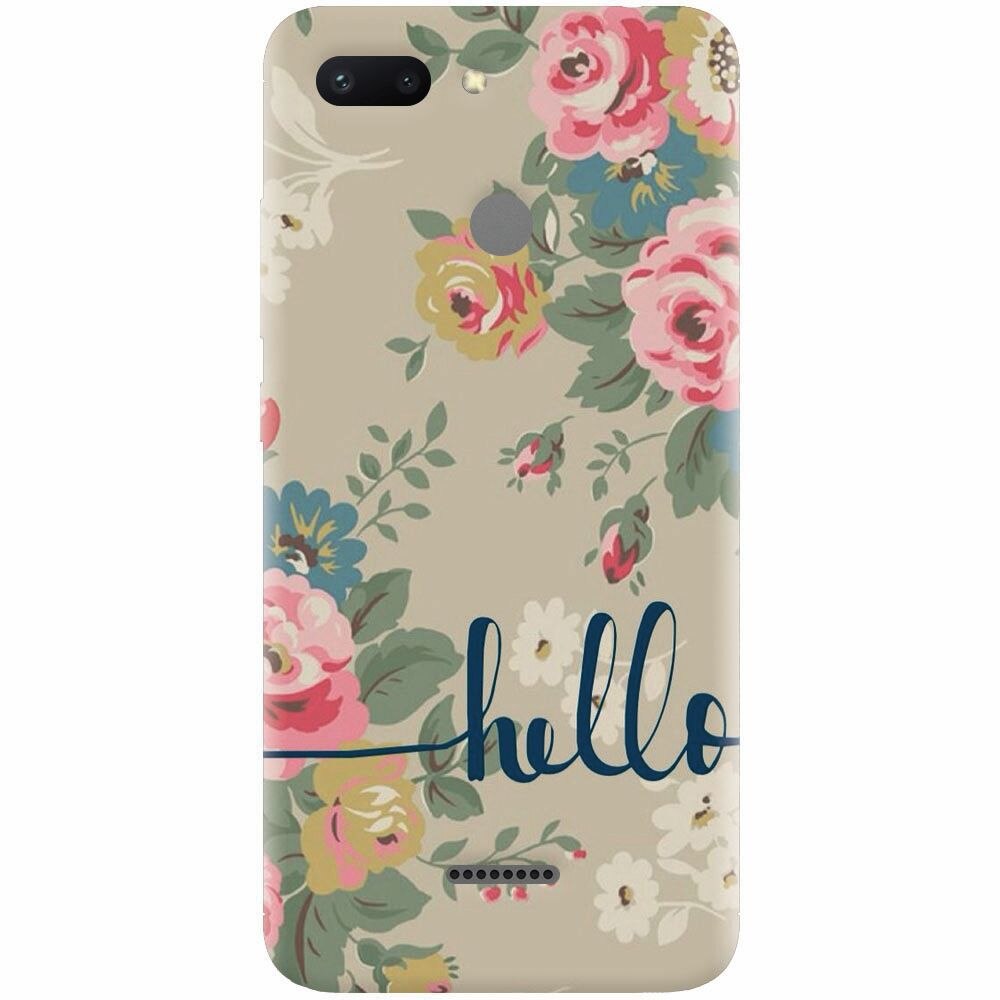 Husa silicon pentru Xiaomi Redmi 6, Cute Flower Phone