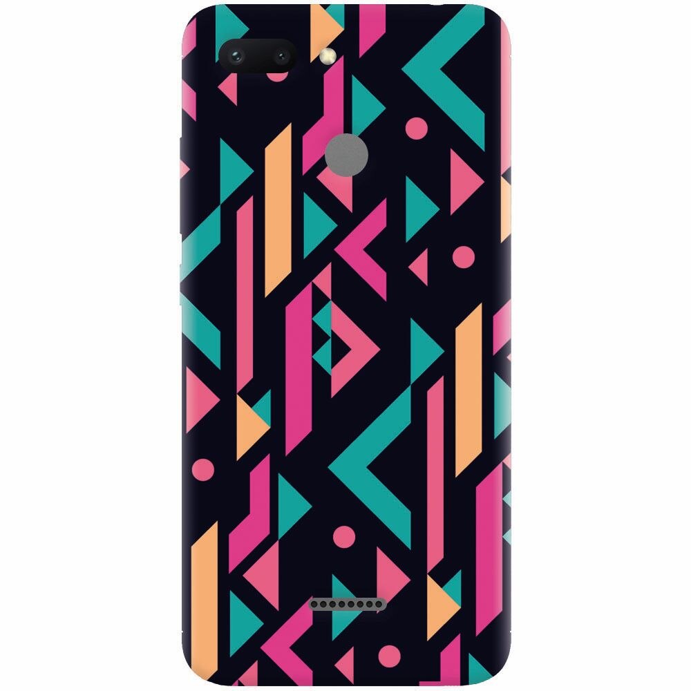 Husa silicon pentru Xiaomi Redmi 6, Alien Geometrics