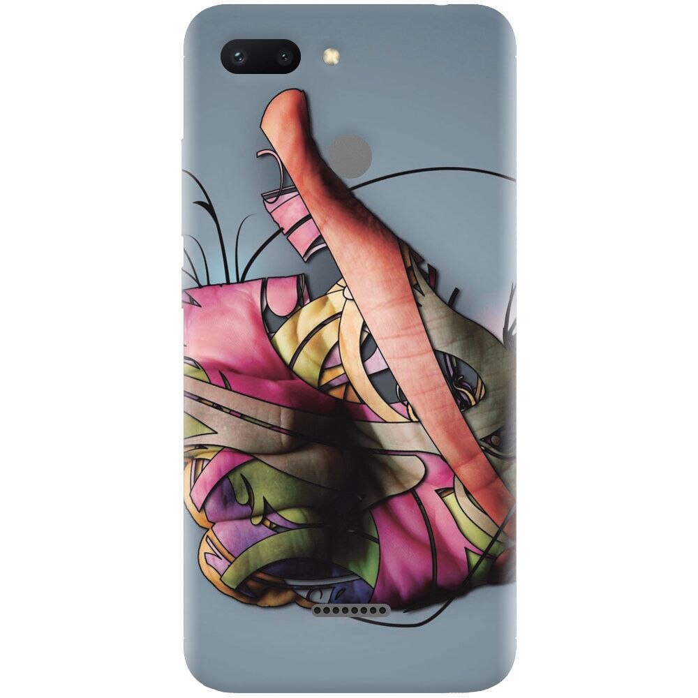 Husa silicon pentru Xiaomi Redmi 6, Beautiful Hand Art