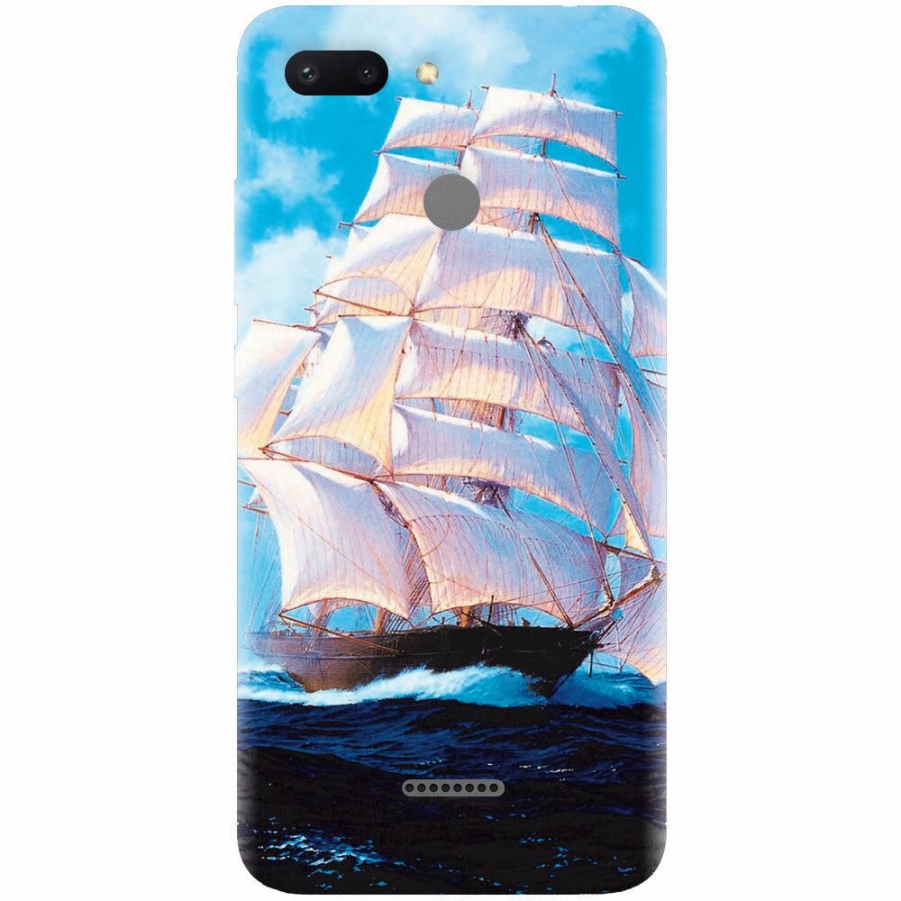 Husa silicon pentru Xiaomi Redmi 6, Attractive Art Of Ships