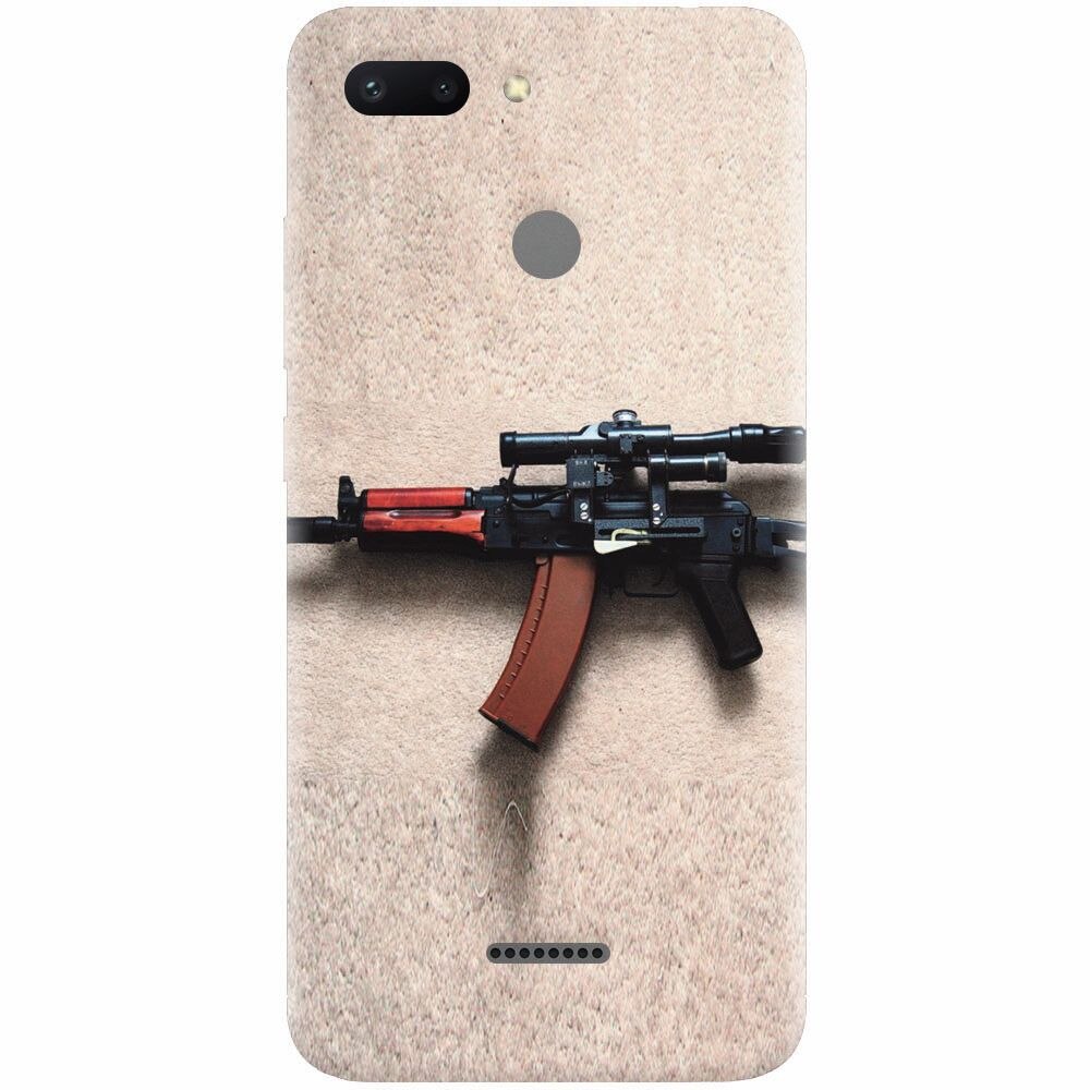 Husa silicon pentru Xiaomi Redmi 6, AK Kalashnikov Gun Of Military