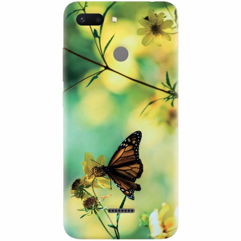 Husa silicon pentru Xiaomi Redmi 6, Butterfly