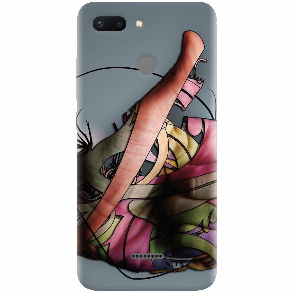 Husa silicon pentru Xiaomi Redmi 6, Abstract Minimalistic Hands