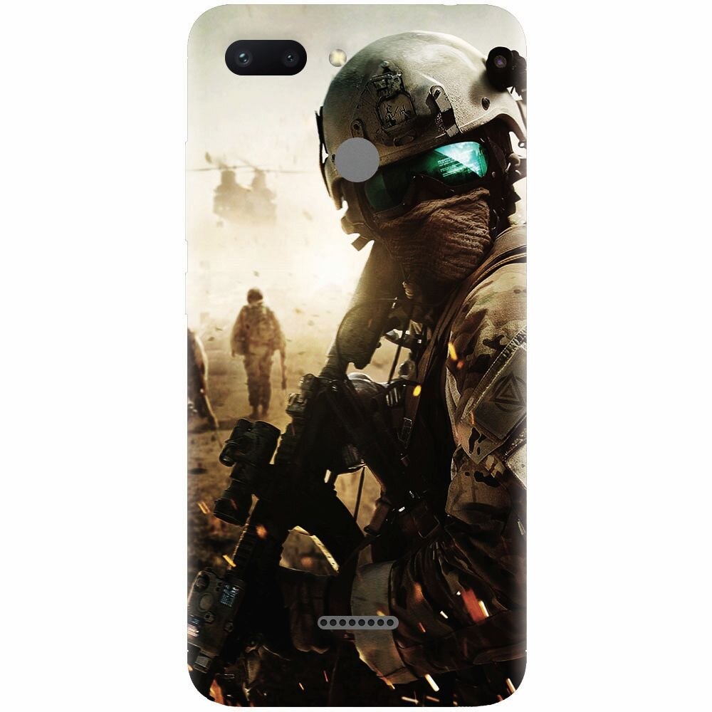 Husa silicon pentru Xiaomi Redmi 6, Battlefield