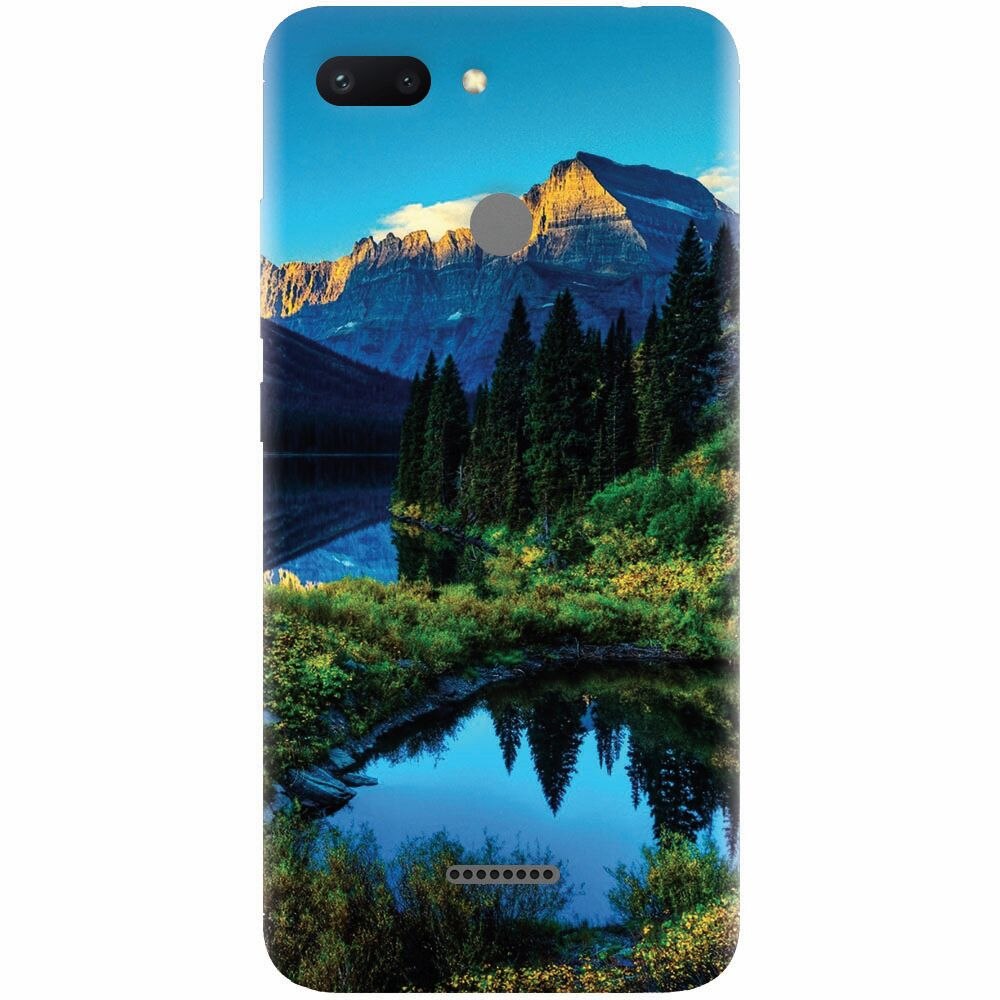 Husa silicon pentru Xiaomi Redmi 6, HDR Mountains Lake