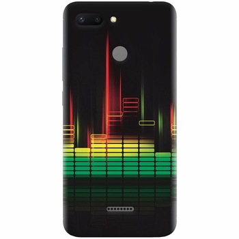 Husa silicon pentru Xiaomi Redmi 6, Abstract Dj Sound System Husa silicon pentru Xiaomi Redmi 6, Abstract Dj Sound System